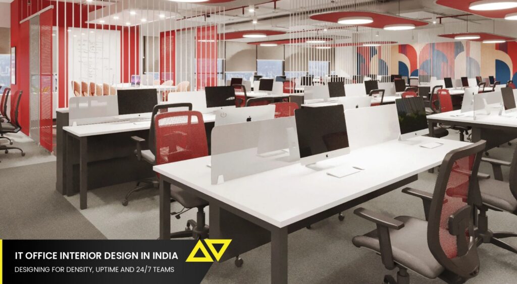 Modern IT office interior design in India